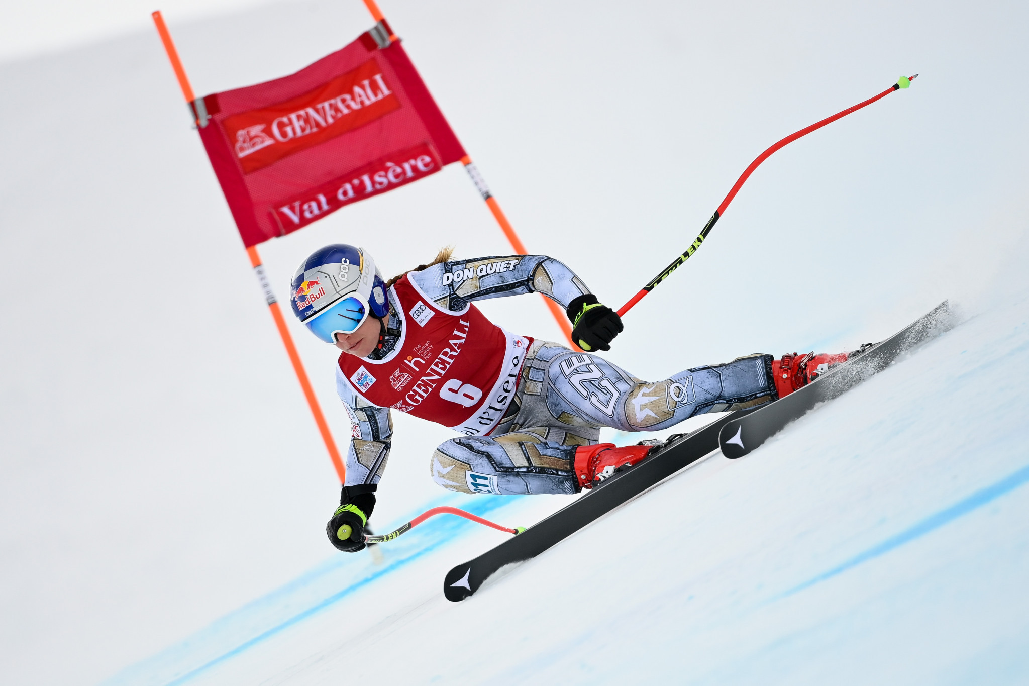 Cross-code star Ester Ledecká finished on the Alpine Ski World Cup podium for the first time this season ©Getty Images
