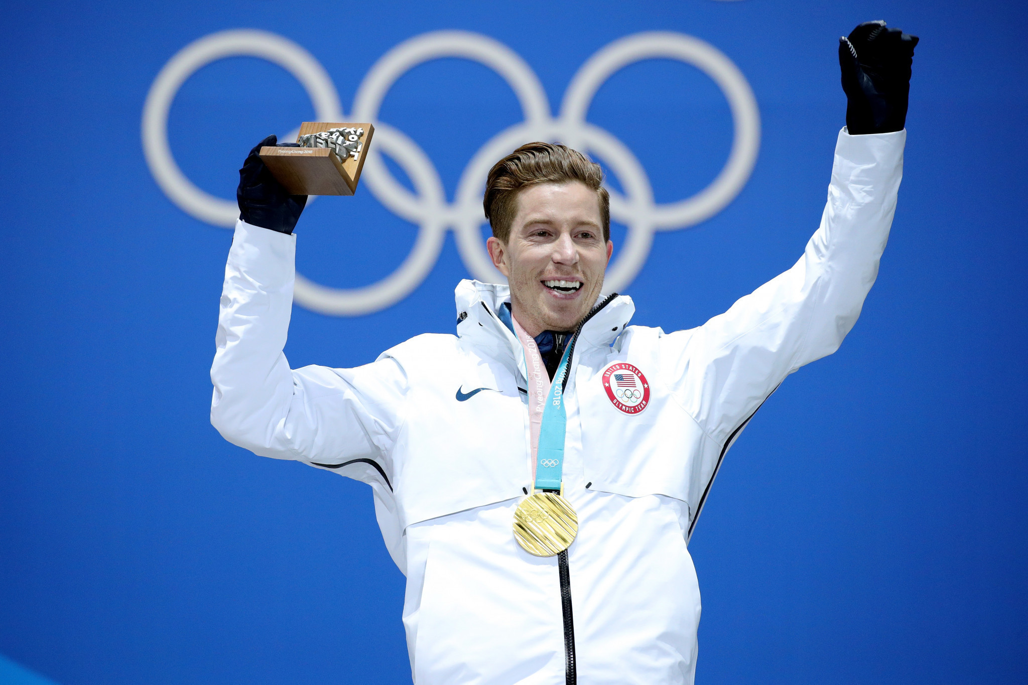 Shaun White has won three halfpipe snowboard gold medals at the Winter Olympics for the United States ©Getty Images