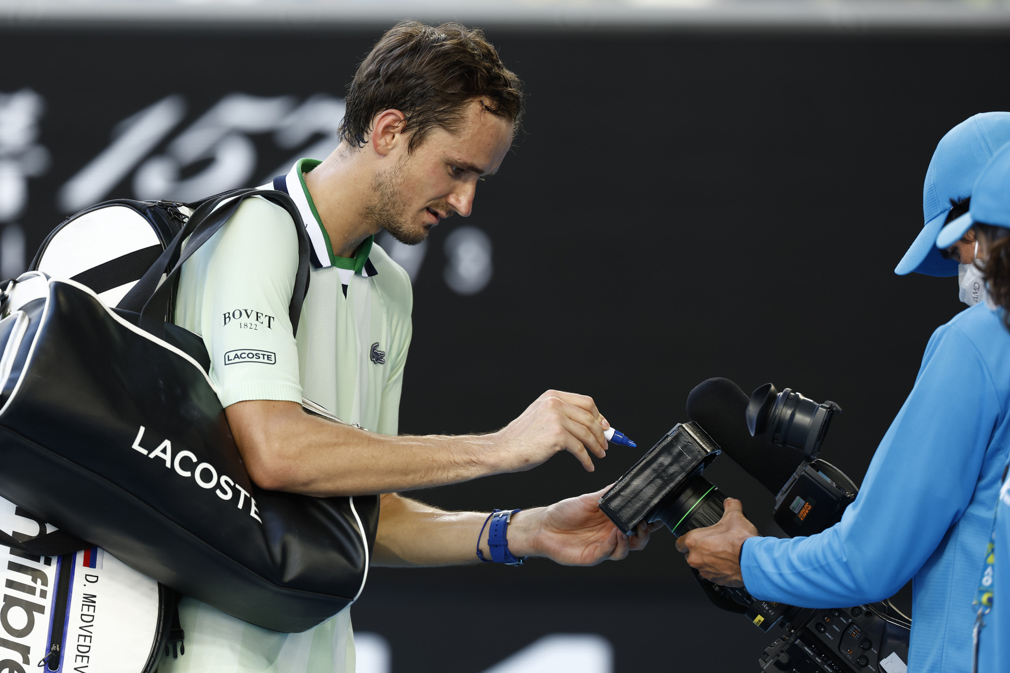 Tournament favourite Daniil Medvedev won his third round match in straight sets ©Getty Images  ©Getty Images
