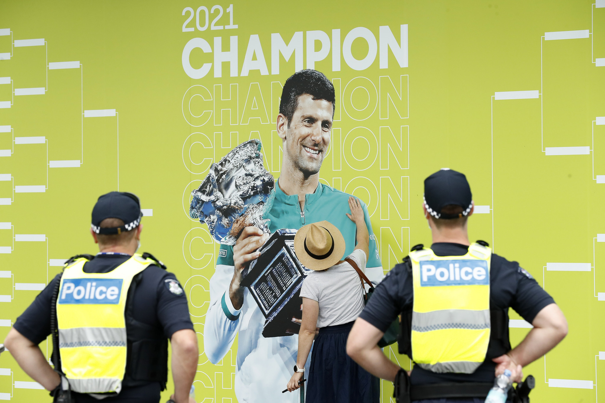 The unvaccinated Novak Djokovic was deported from Australia before he could defend his title ©Getty Images