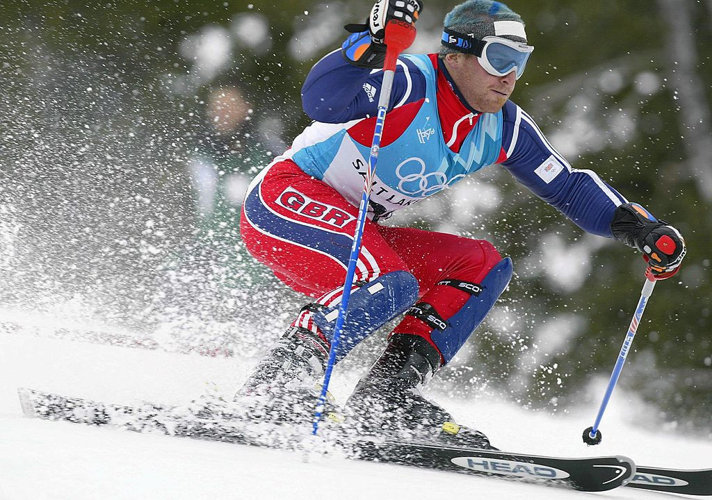 Alain Baxter was, all-too-briefly, Olympic slalom bronze medallist in 2002. Fellow Briton Dave Ryding will hope to reach - and remain - on the podium at the imminent Beijing 2022 Winter Olympics ©Getty Images