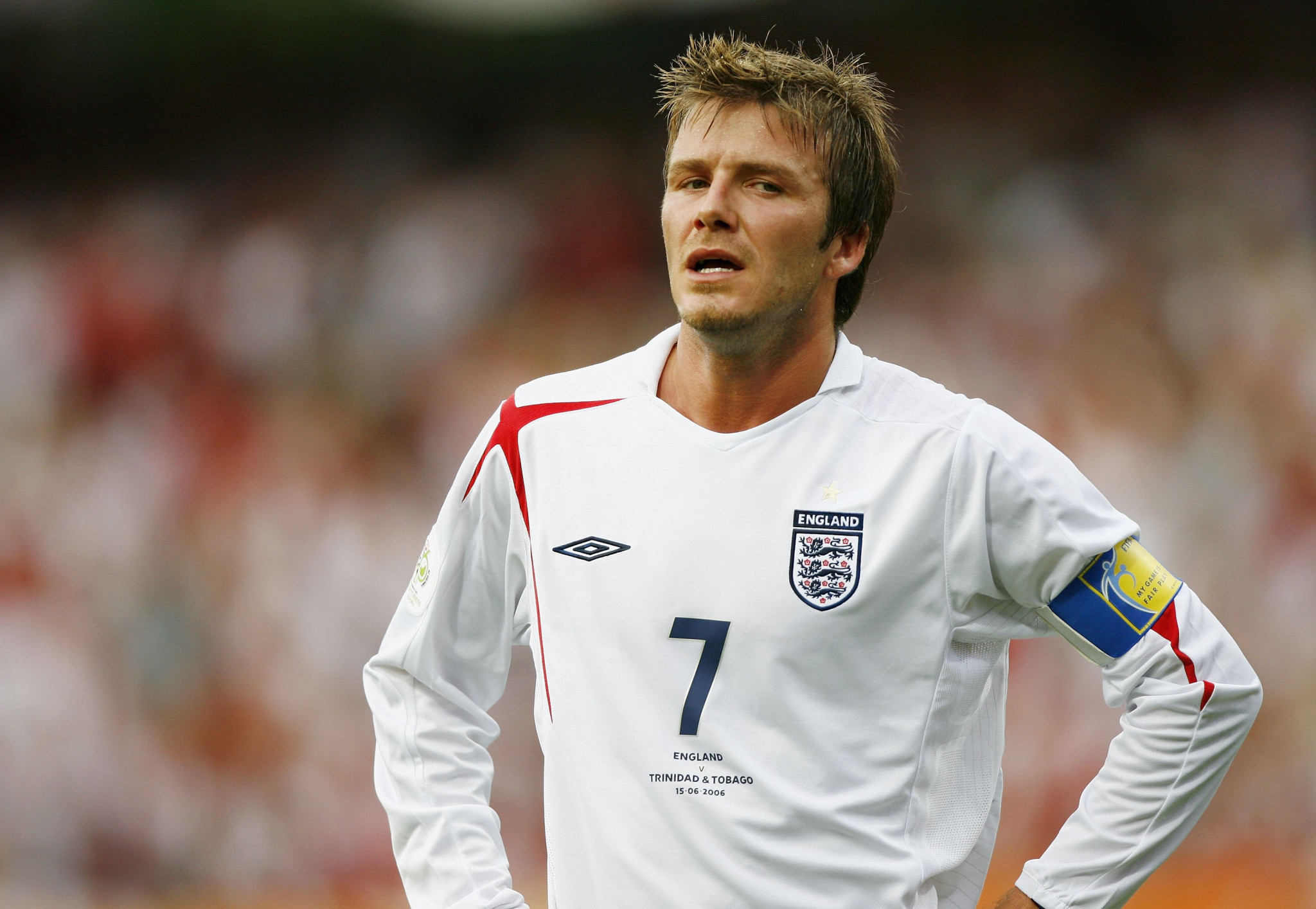 David Beckham, who made 115 caps for England's national football team, said he was 