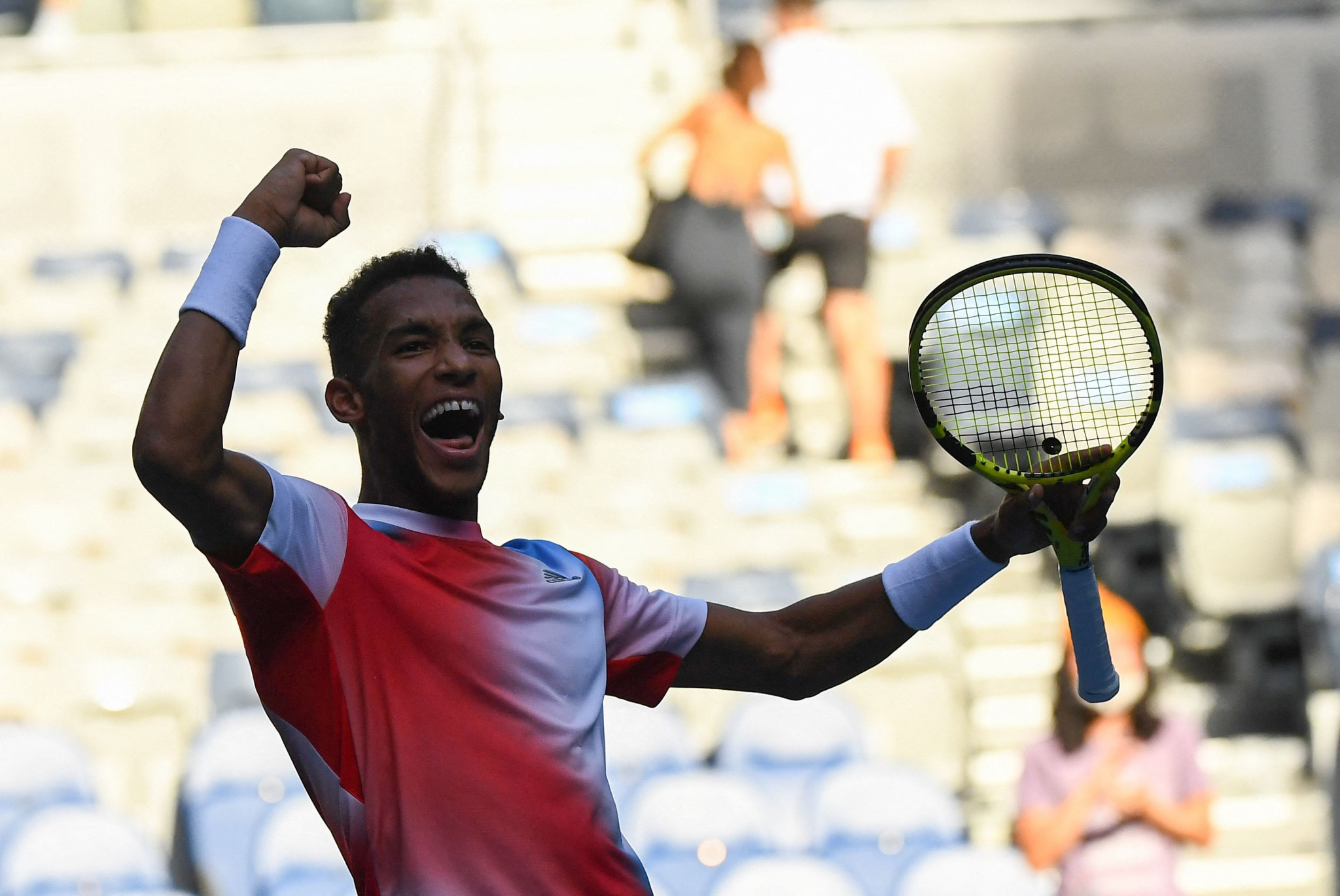 Félix Auger-Aliassime of Canada will play Russia's Daniil Medvedev in the last eight in a repeat of their US Open semi-final after the world number nine came from behind to beat Croatian Marin Čilić ©Getty Images