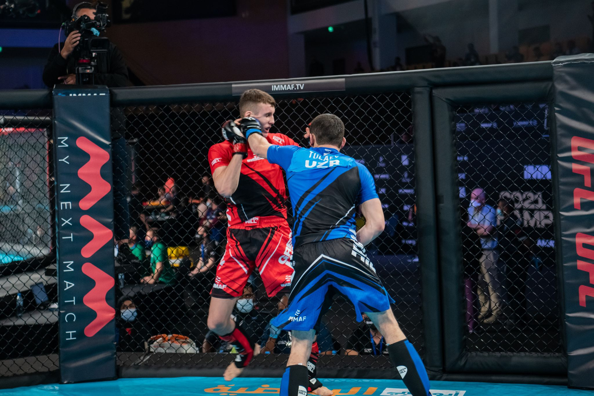 Dozens of matches took place on day one, across four cages ©IMMAF
