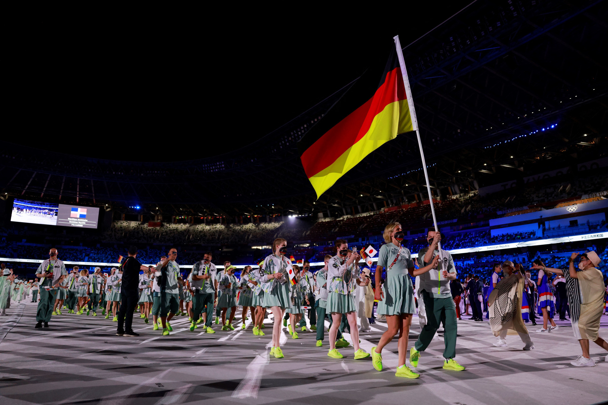 As at Tokyo 2020 ,Germany will have joint flag bearers for the Opening Ceremony at Beijing 2022 ©Getty Images