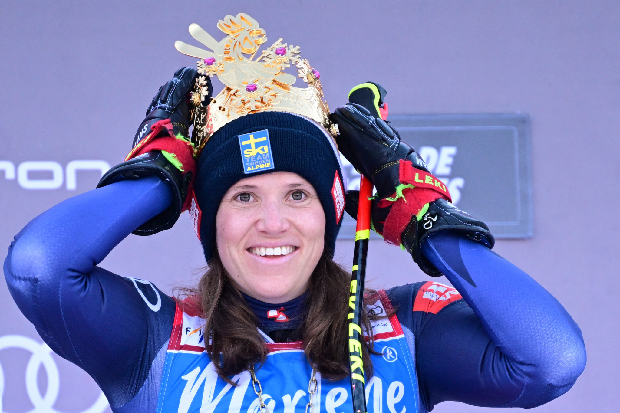 Sweden's Sara Hector is emerging as the top women's giant slalom skier at just the right time ©Getty Images