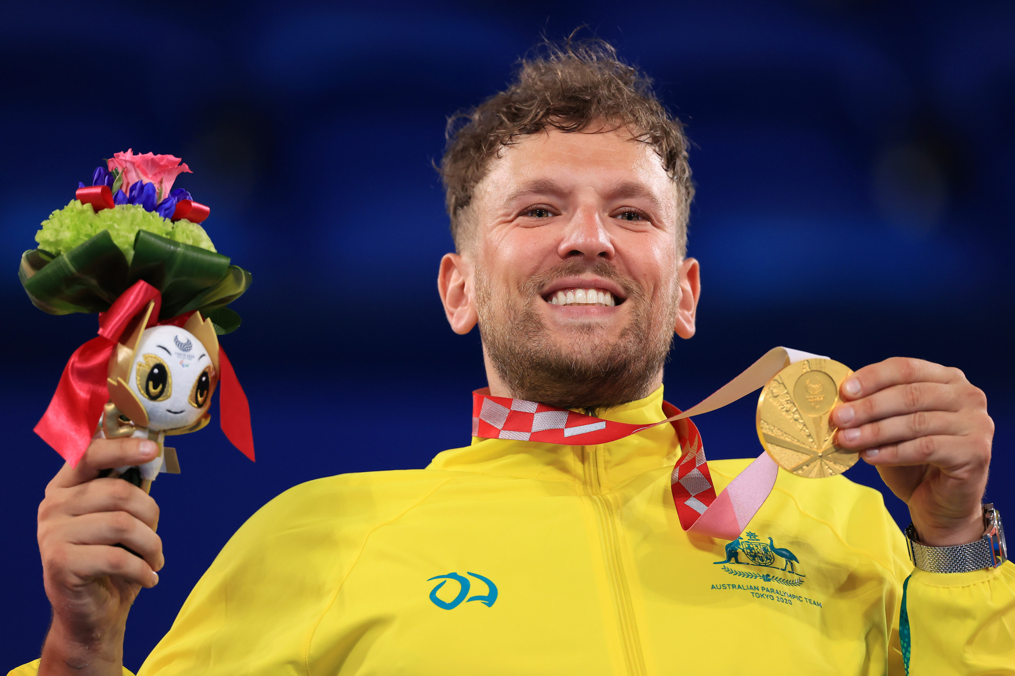 Three-time Paralympic gold medallist Dylan Alcott said "we've got to keep building" prize money at wheelchair tennis tournaments ©Getty Images