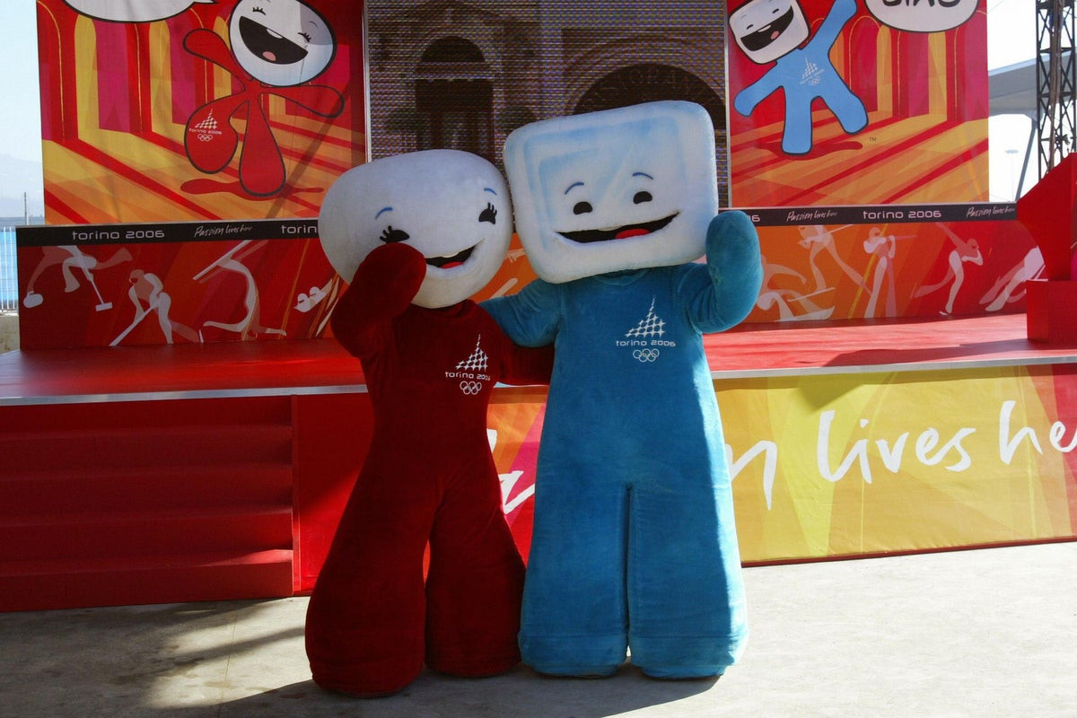 Neve and Gliz were the mascots for the 2006 Winter Olympic and Paralympic Games in Turin, the last time they were staged in Italy ©Getty Images