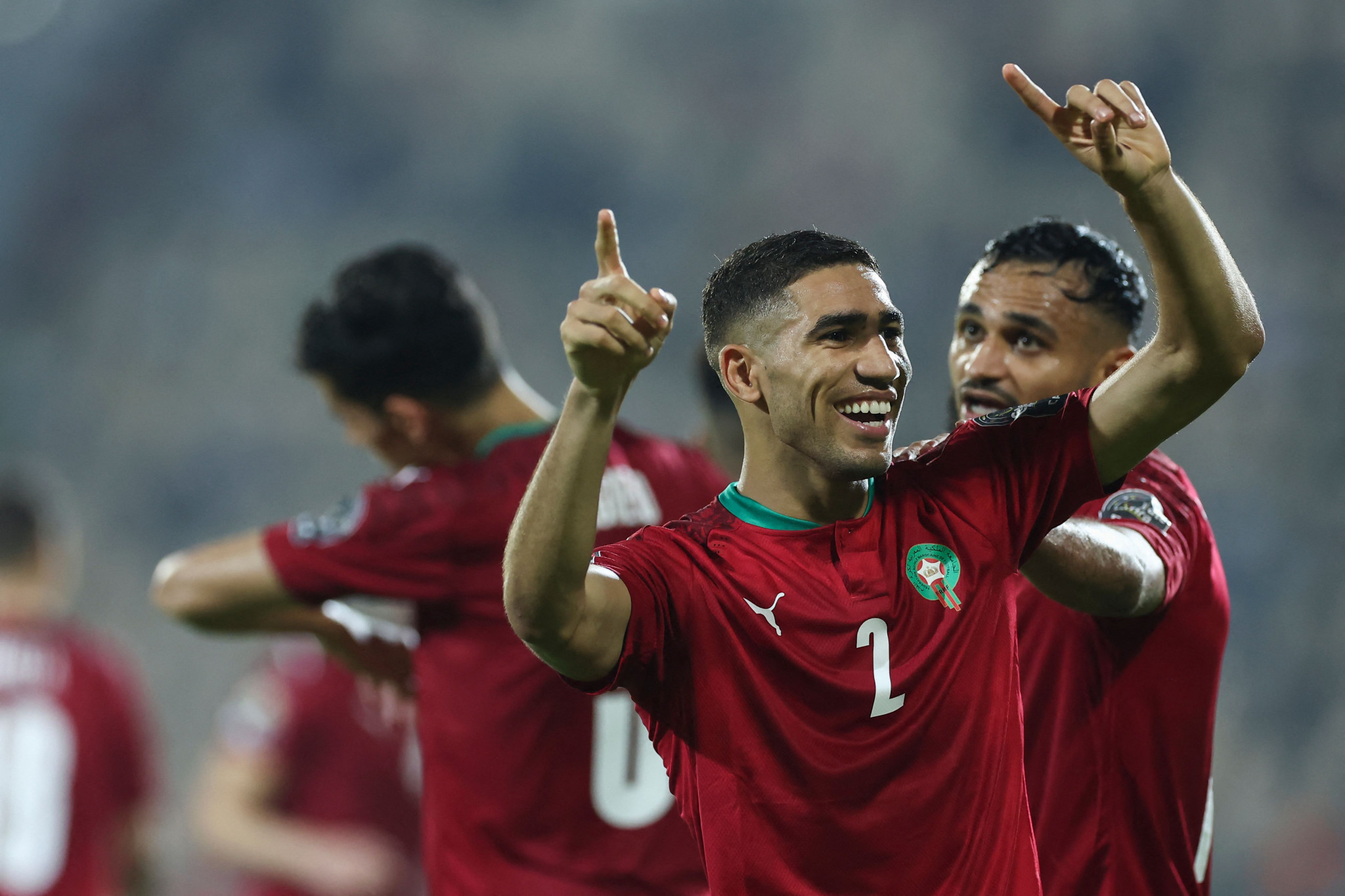 Achraf Hakimi scored a free-kick for the second successive match to help Morocco beat Malawi ©Getty Images