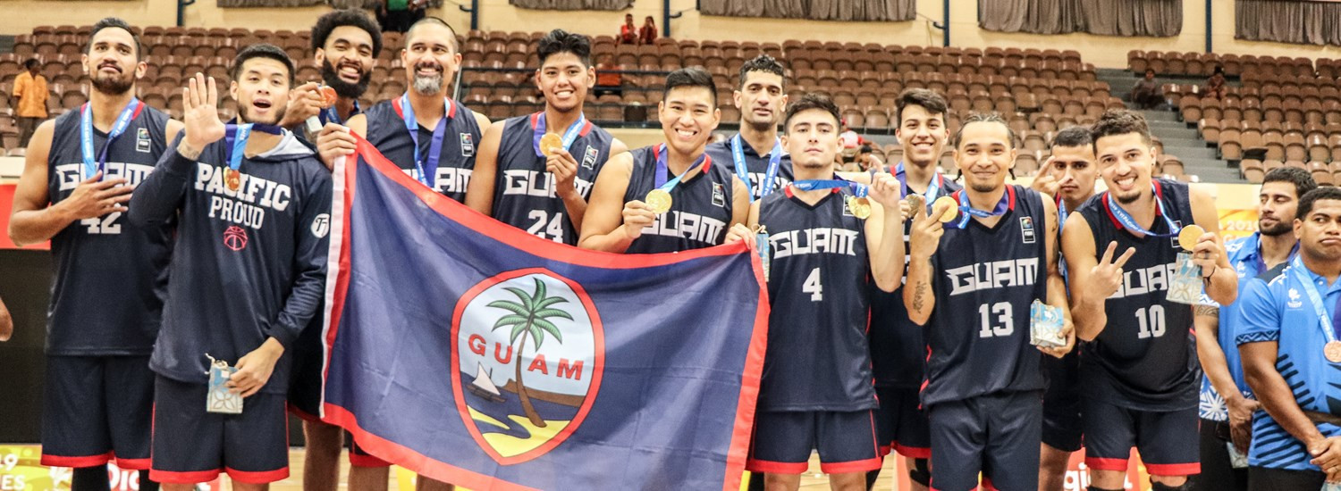 Guam's men won the gold medal at the 2019 Pacific Games in Apia ©FIBA