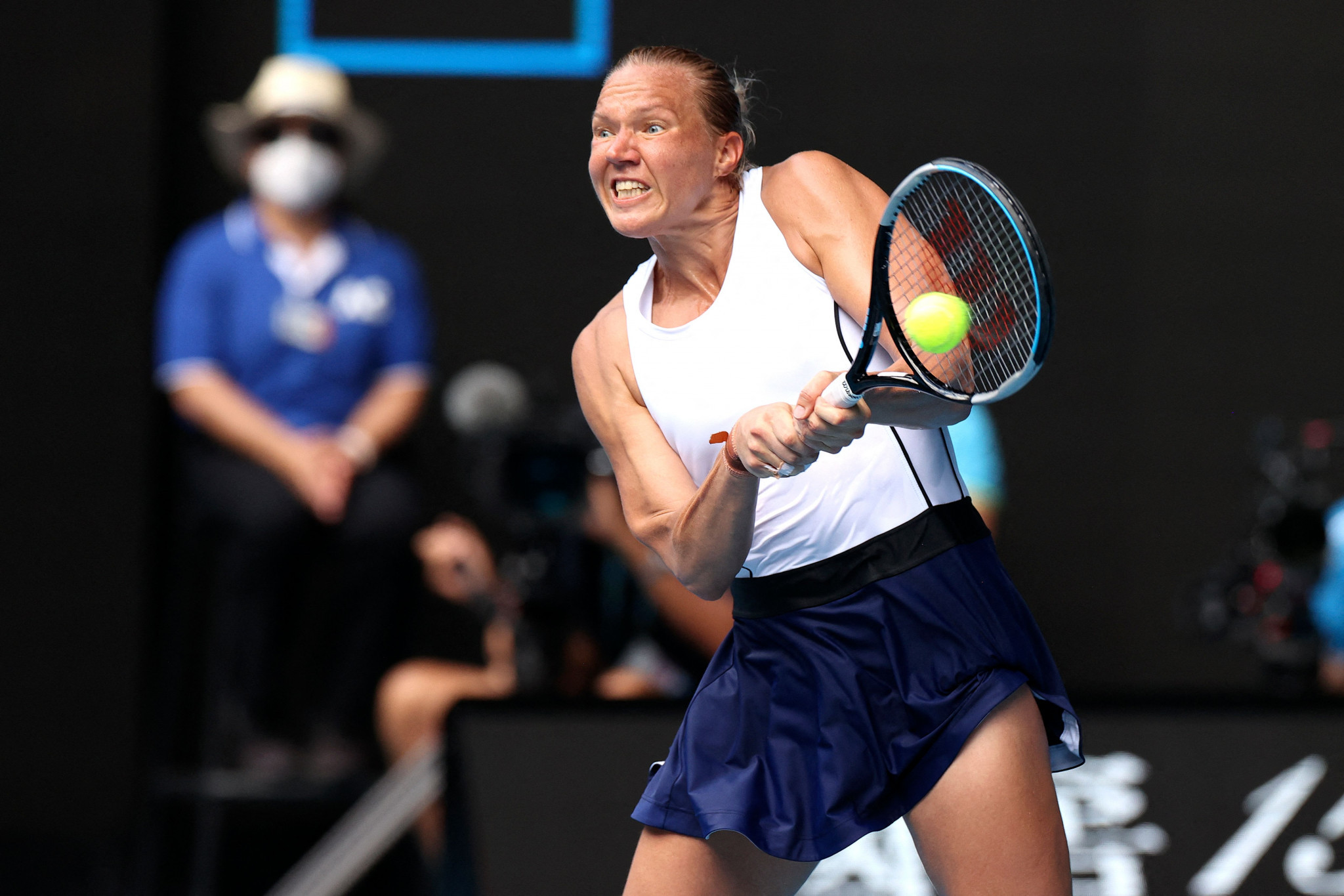 The 36-year-old Estonian Kaia Kanepi has reached the quarter-finals of all four Grand Slams, but has never gone further ©Getty Images