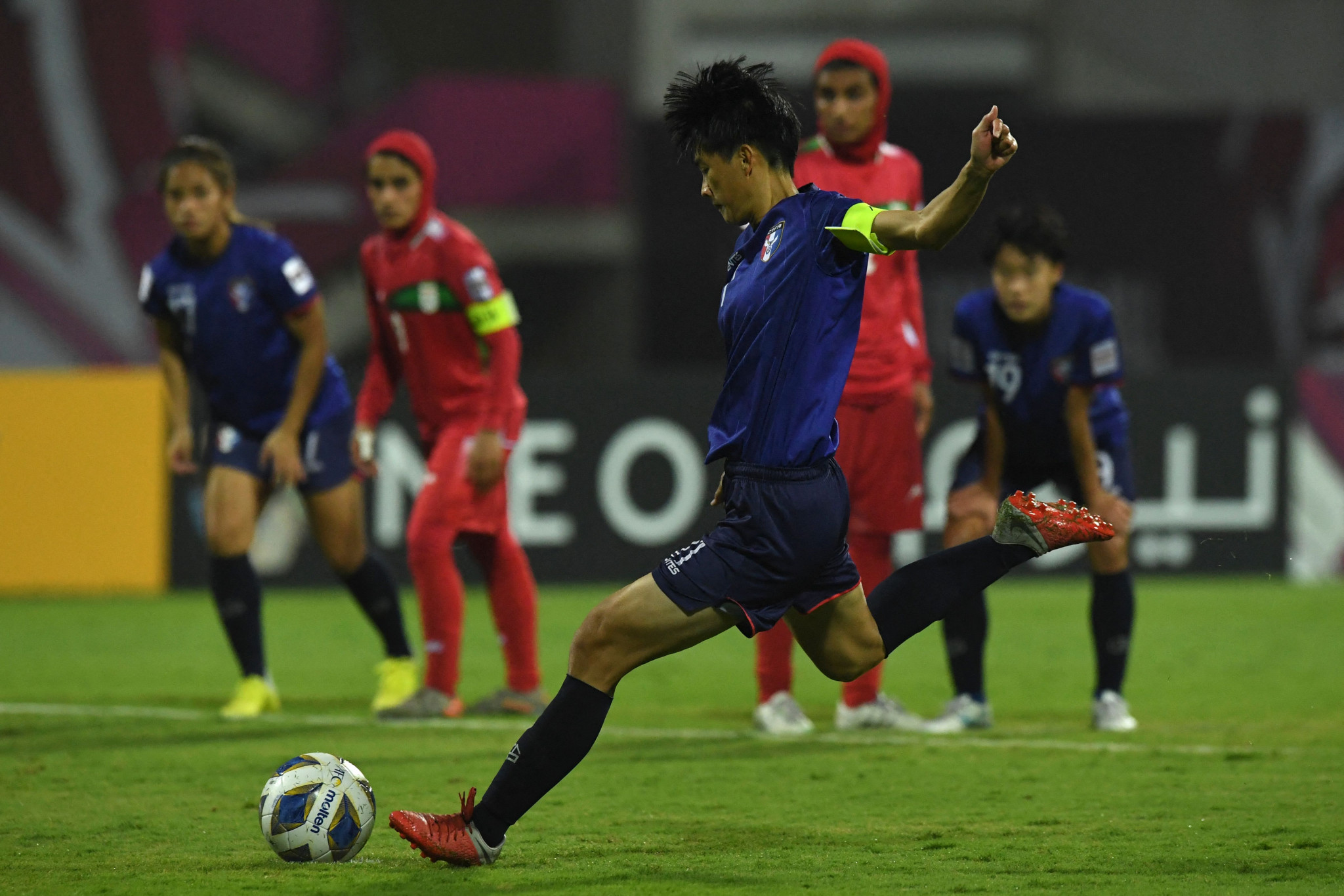 Lai Li-chin scored a hat-trick against Iran ©Getty Images