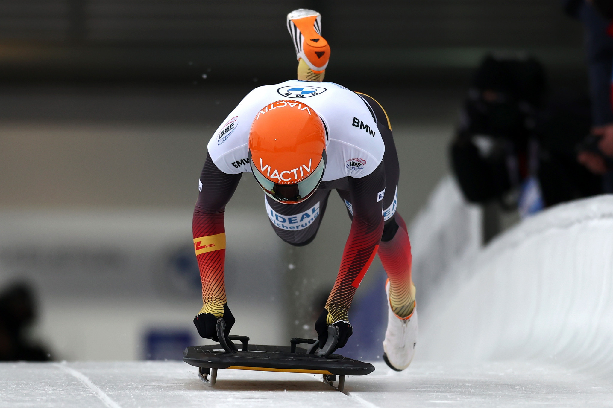 Three-time world skeleton champion Axel Jungk has tested positive for coronavirus ©Getty Images