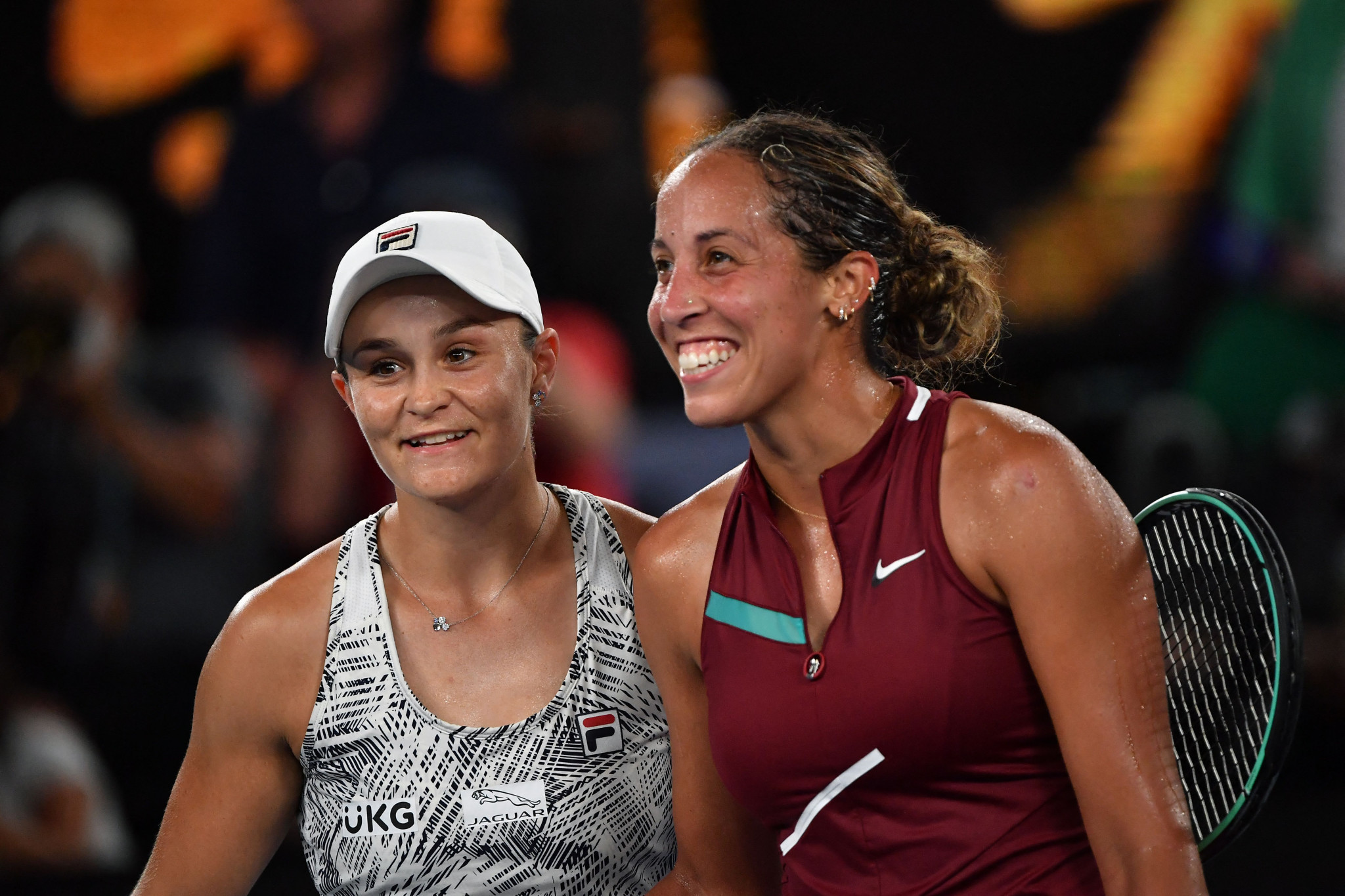 Australia's Ashleigh Barty, left, took one hour and two minutes to beat American Madison Keys 6-1, 6-3 ©Getty Images