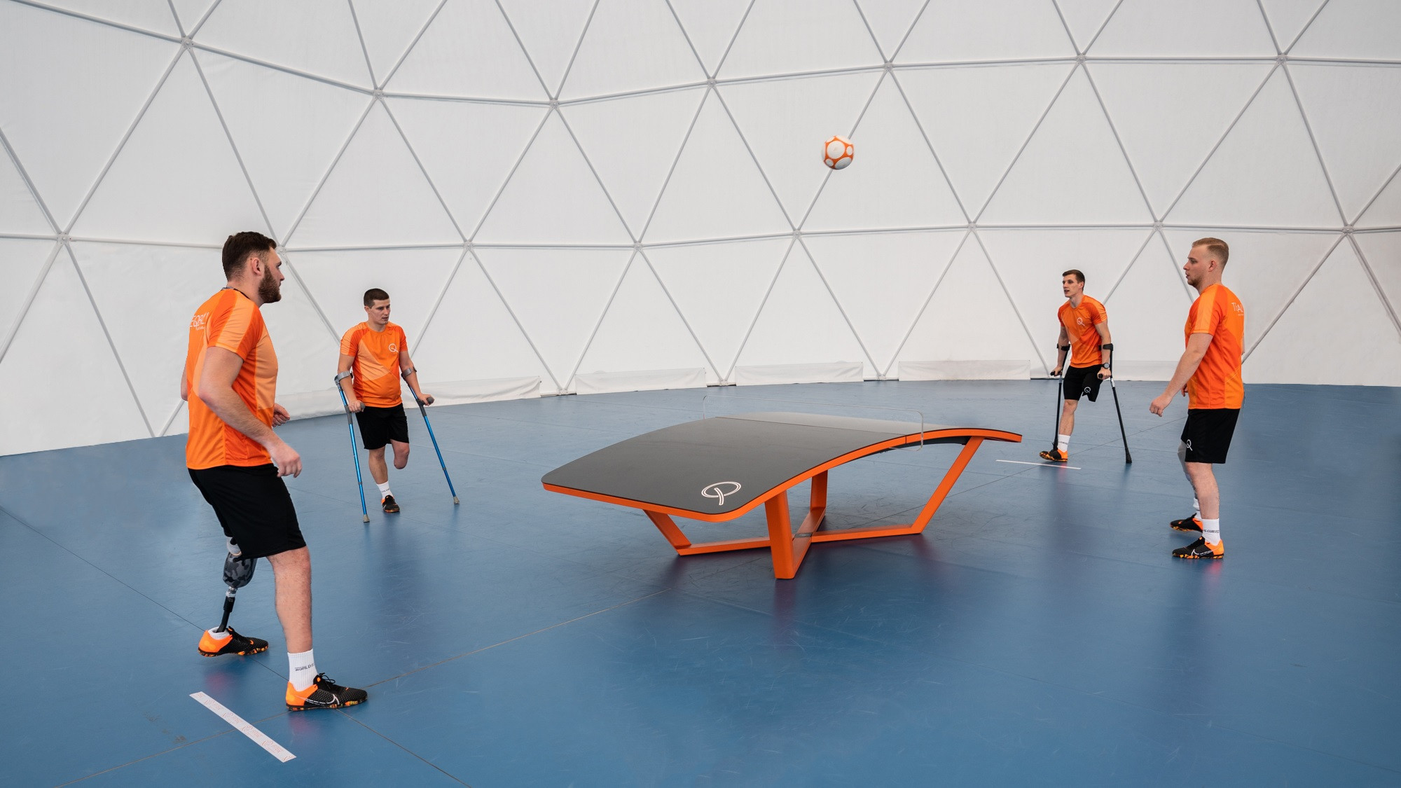 Para teqball was launched by FITEQ in March 2021 to make the sport 