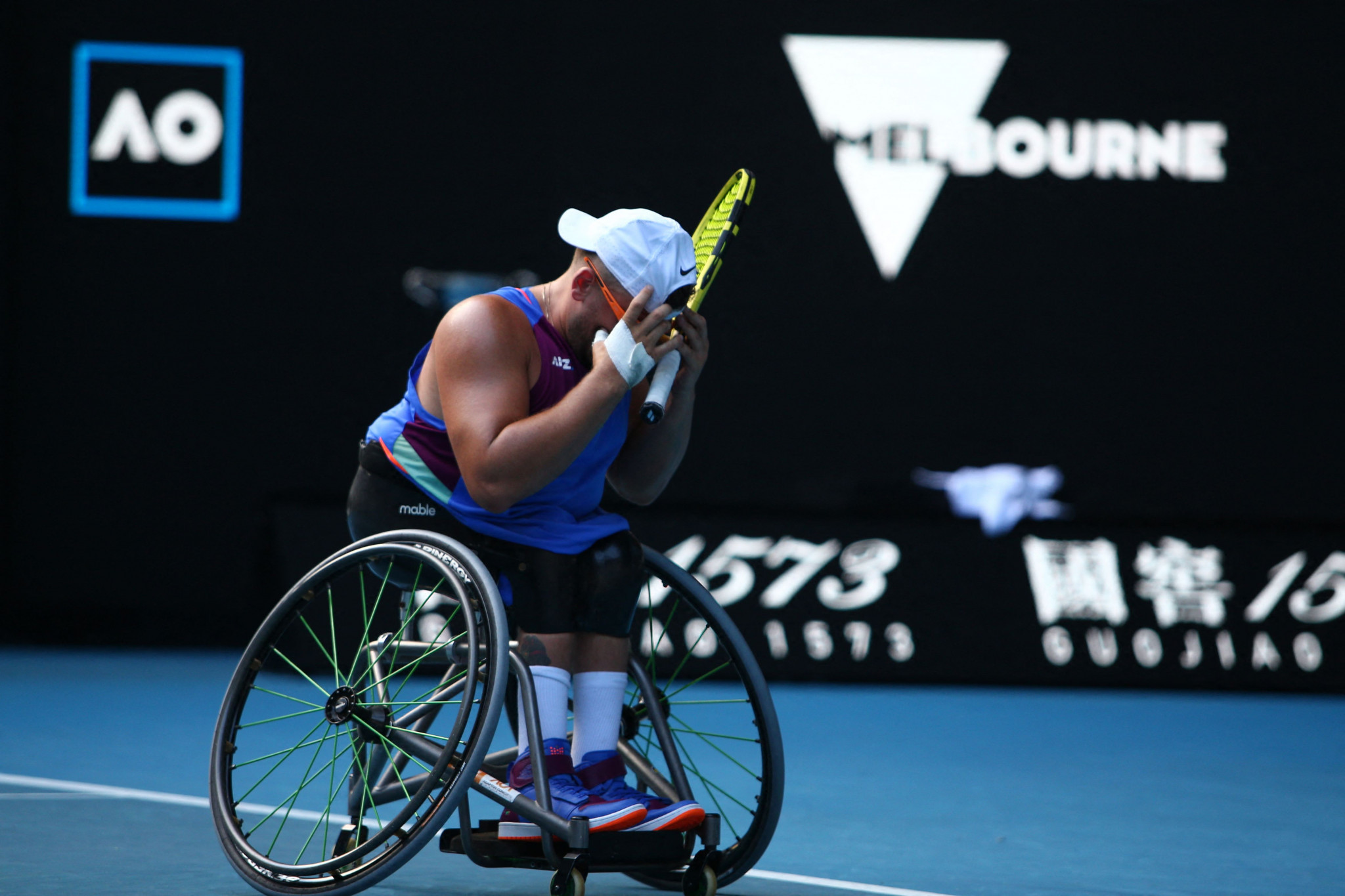 Dylan Alcott lost 7-5, 6-0 in the Australian Open quad singles final ©Getty Images