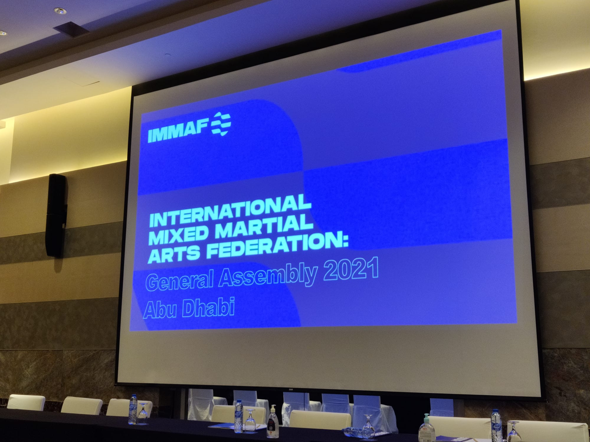 A GAISF representative attended the IMMAF General Assembly today ©ITG