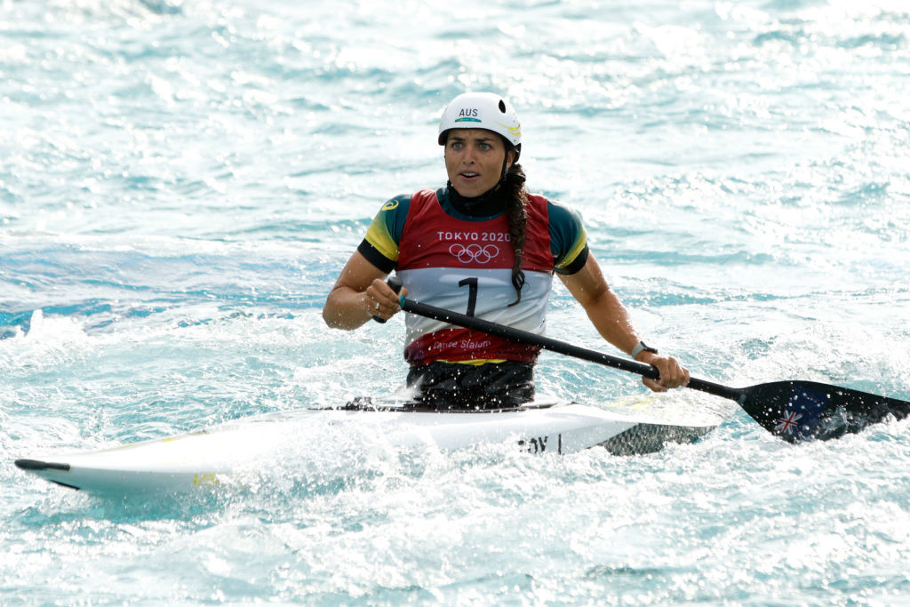 Olympic champion Jessica Fox starred on the opening day of the Oceania Canoe Slalom Championships ©Getty Images 