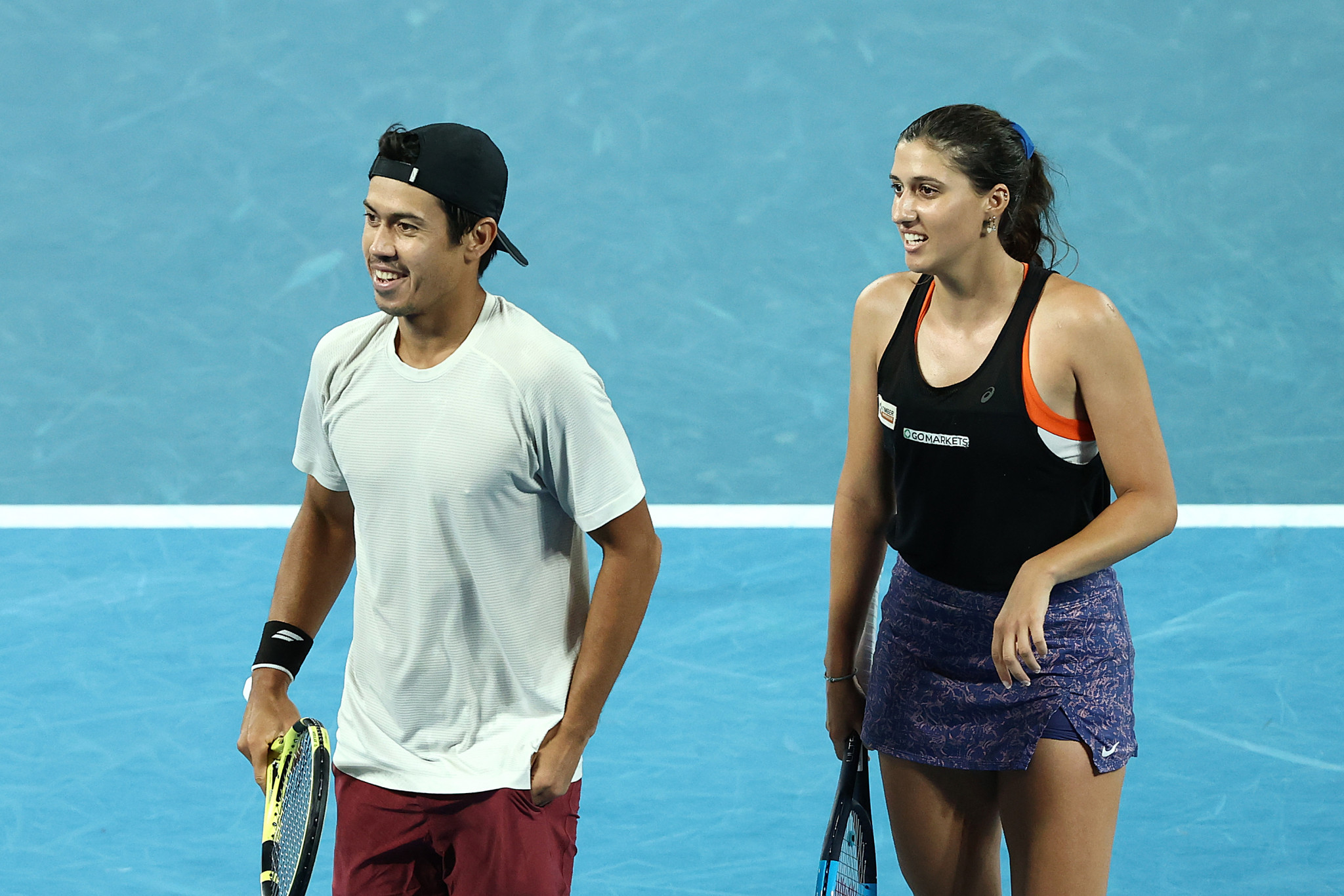 Australian wildcards Jaimee Fourlis and Jason Kubler were defeated in straight sets in the mixed doubles final in Melbourne ©Getty Images