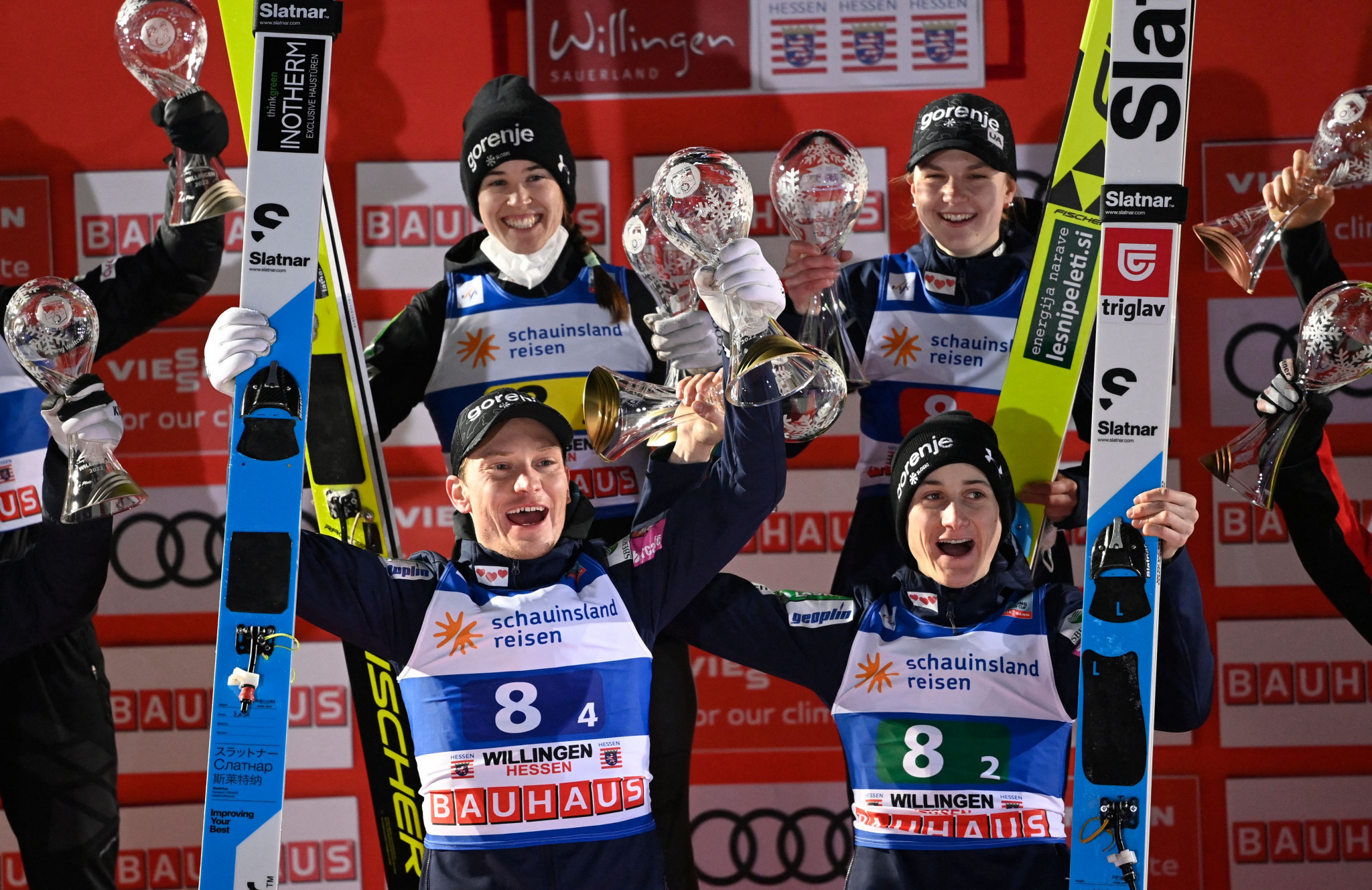 Slovenia won the mixed team event in Willingen ©Getty Images