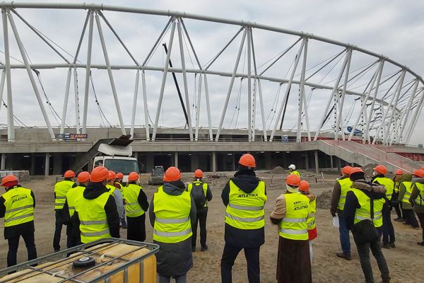 A new stadium is being built for the 2023 World Athletics Championships ©Budapest 23