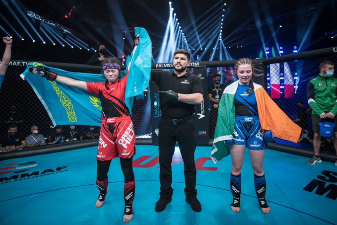 Kazakhstan won a pair of titles including the women's flyweight for Karina Sisenova ©IMMAF