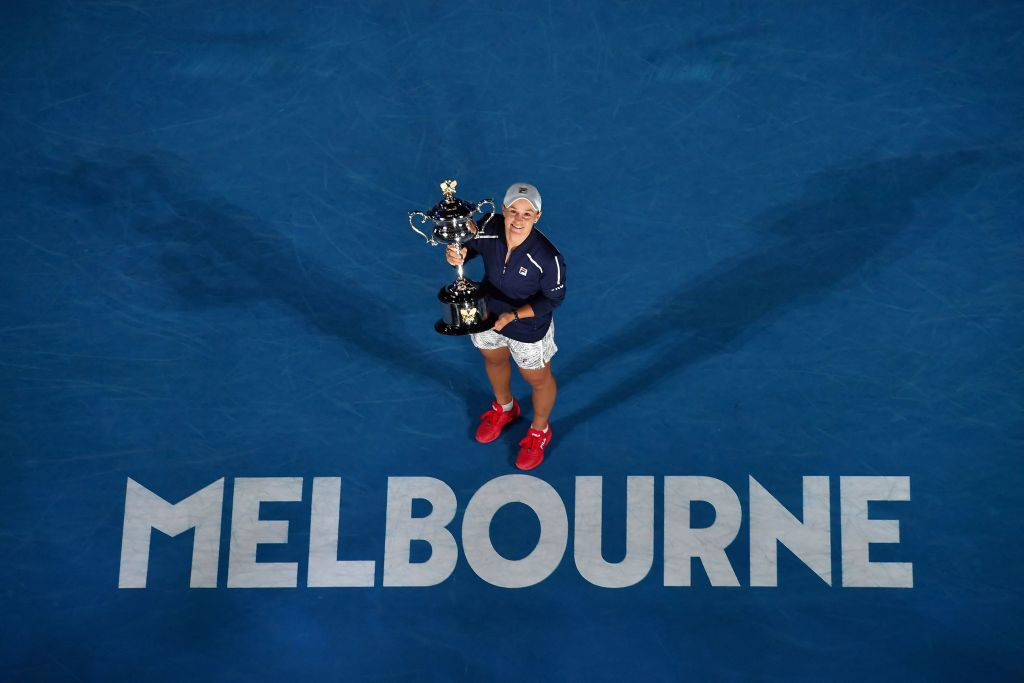 Ashleigh Barty beat American opponent Danielle Collins to claim her first Australian Open title ©Getty Images