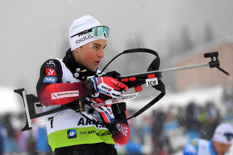 Sverre Dahlen Aspenes of Norway claimed his second gold medal of the event in Arber ©IBU
