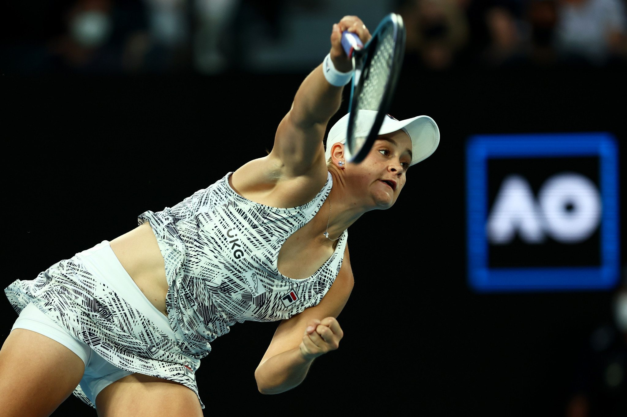 Barty's serve has been a big factor in enabling the Australian to win the title without dropping a set ©Getty Images