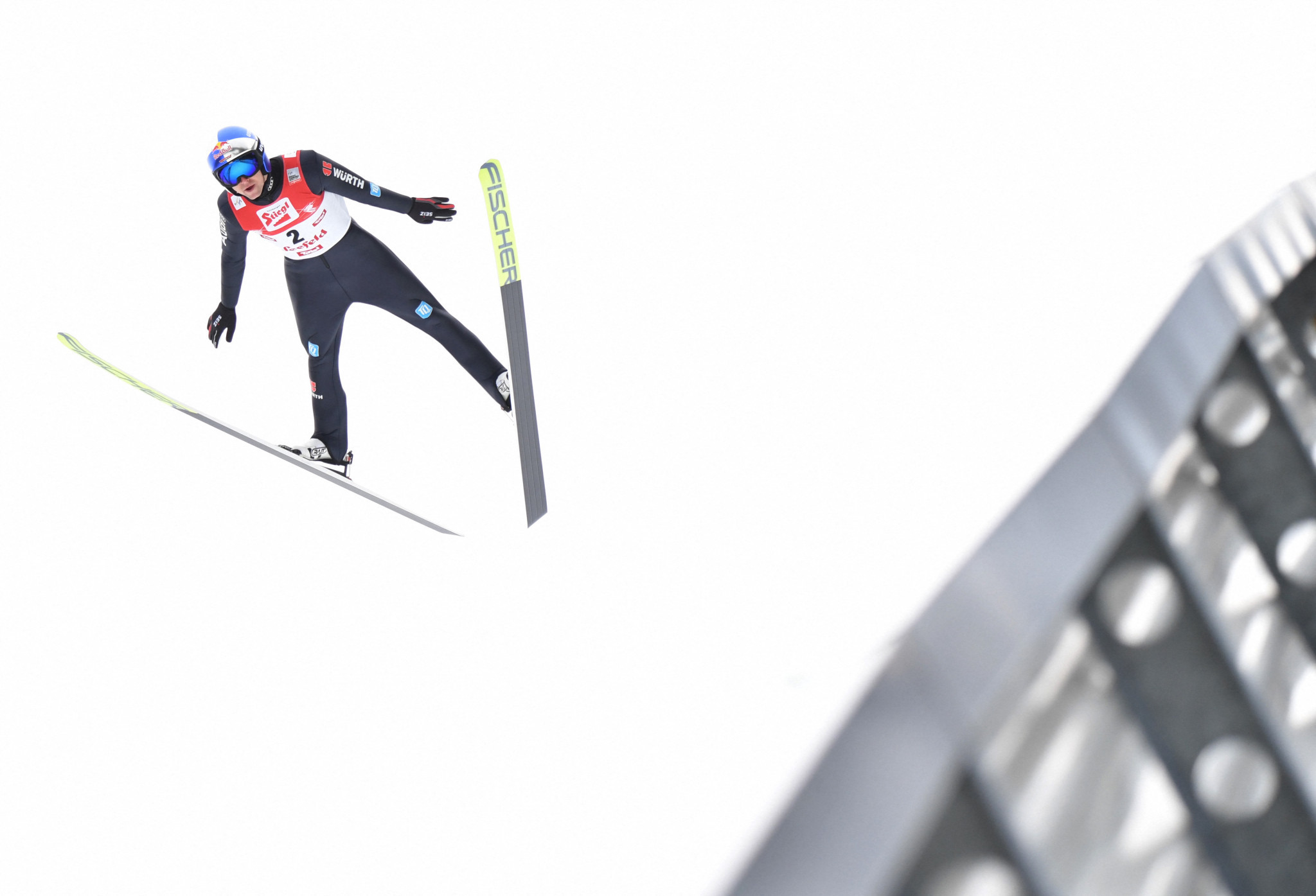 Vinzenz Geiger won gold on the second day of the Nordic Combined Triple ©Getty Images