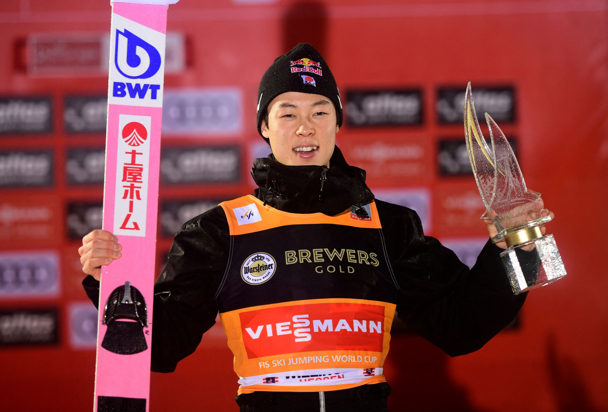 Japan's Ryōyū Kobayashi won the first of the men's Ski Jumping World Cups in Willingen, with former leader Karl Geiger of Germany enduring a disappointing day ©Getty Images