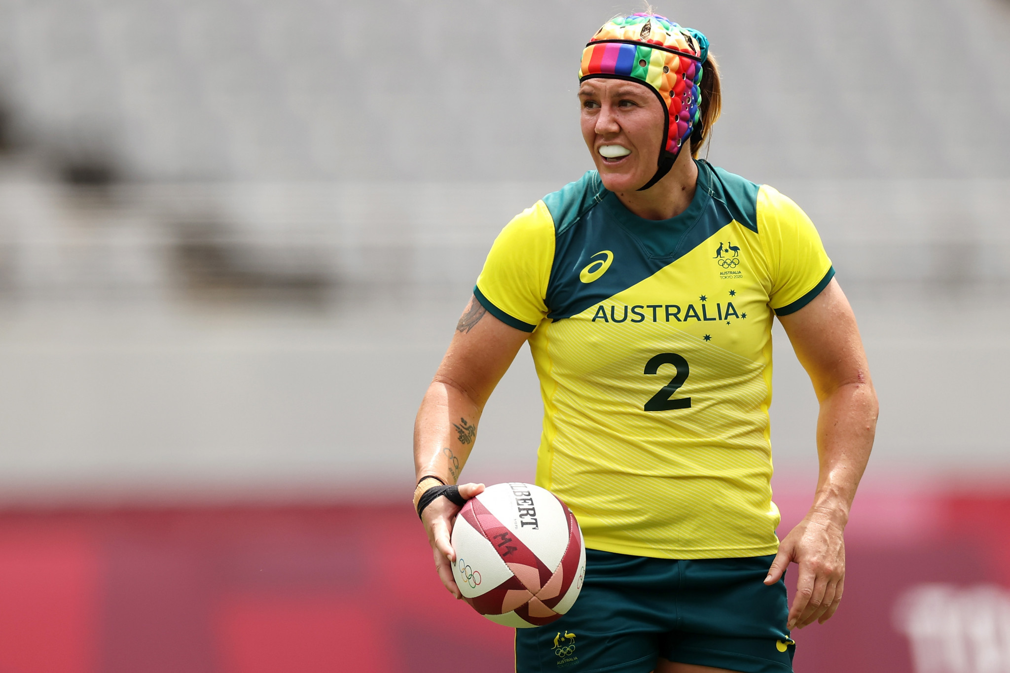 Two early tries from Sharni Williams helped Australia to thrash Russia 41-0 in the quarter-finals ©Getty Images
