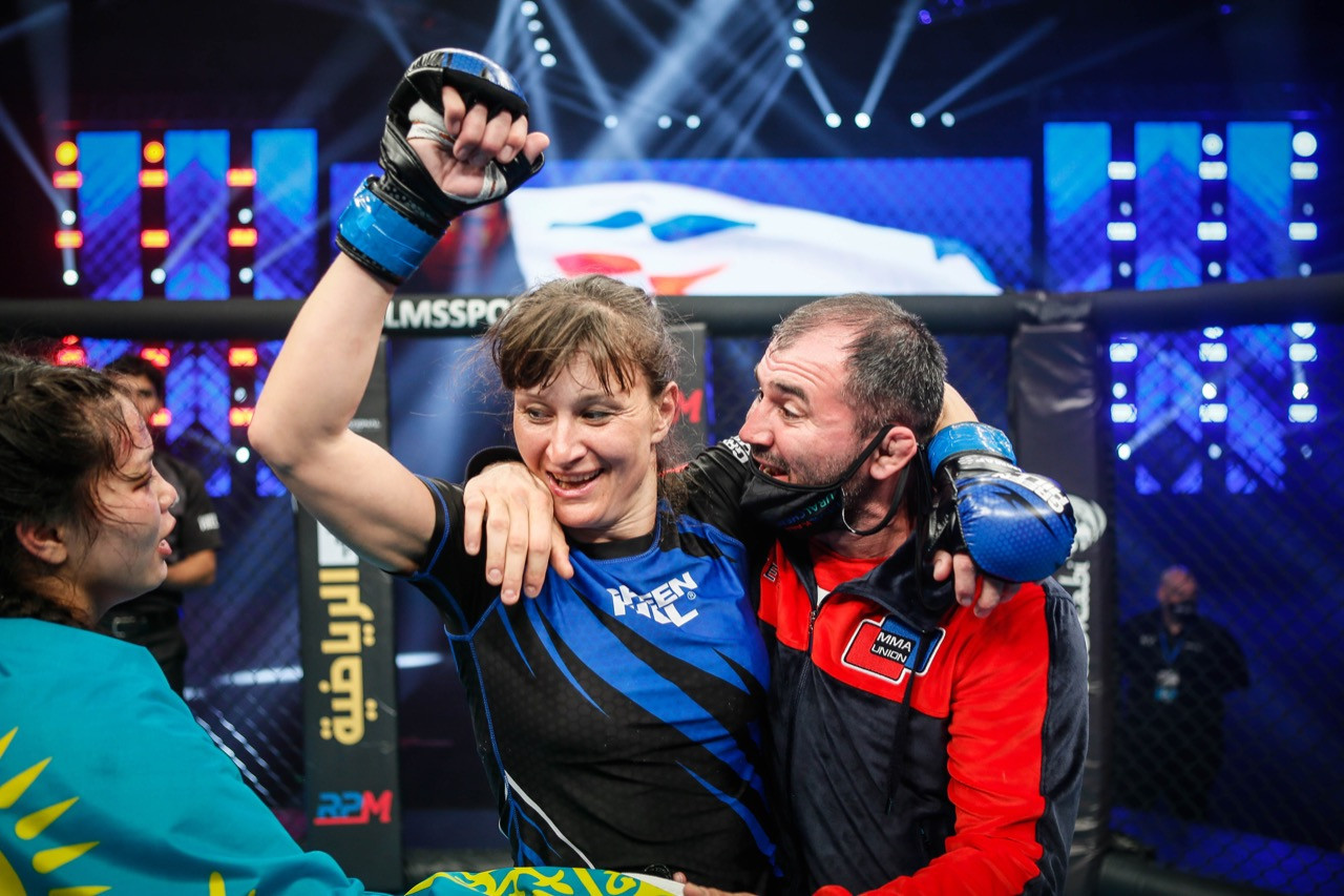 Olga Lagodnaya won a world title at the age of 42 for the RMMAU ©IMMAF