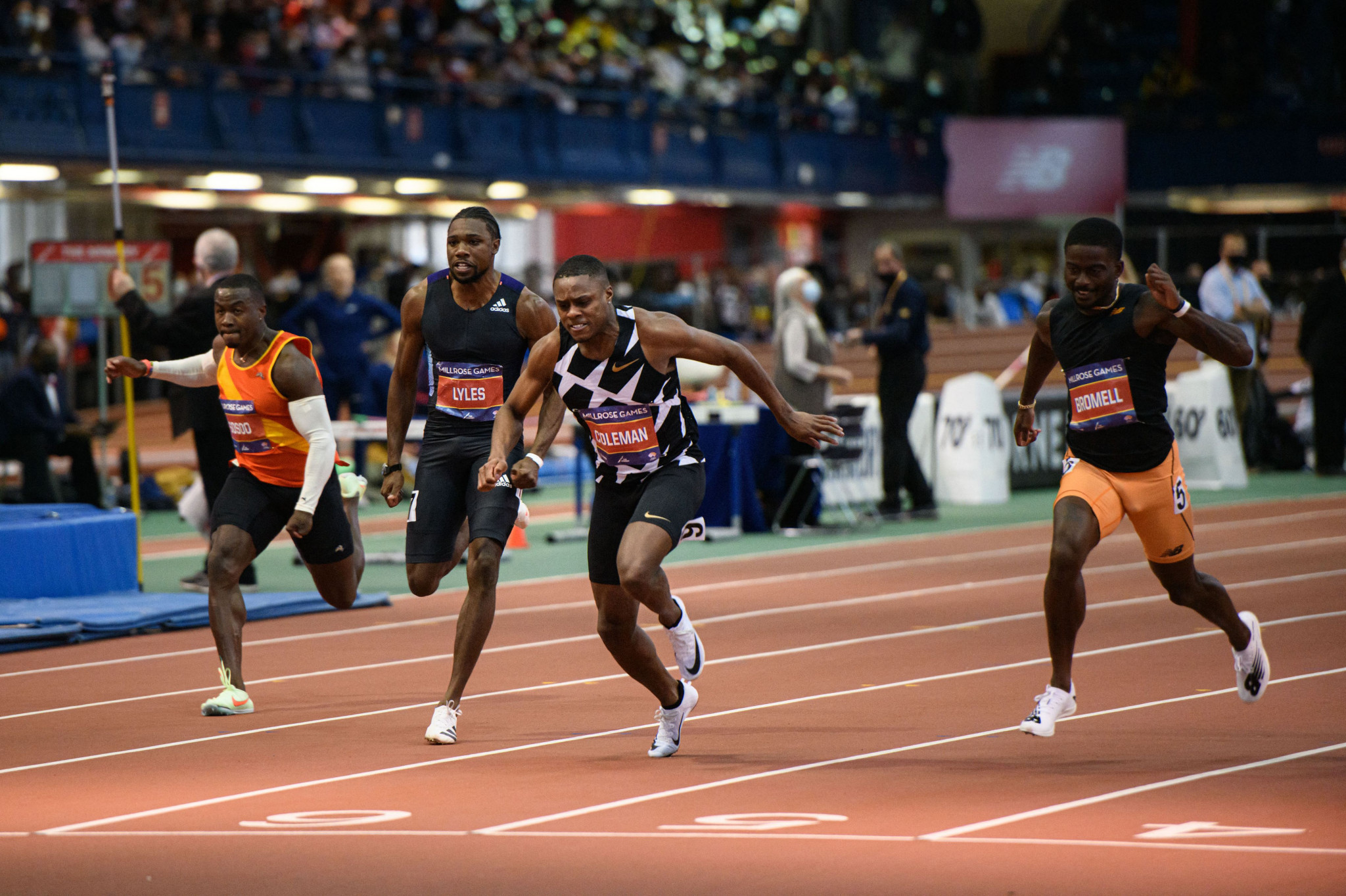 Christian Coleman made a winning return in New York ©Getty Images