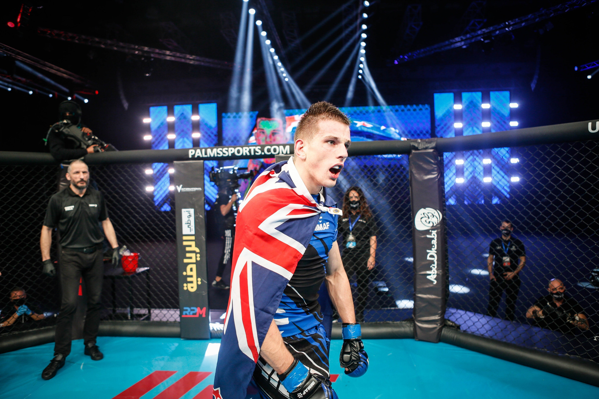 Fergus Jenkins won gold for New Zealand after witnessing a haka ©IMMAF