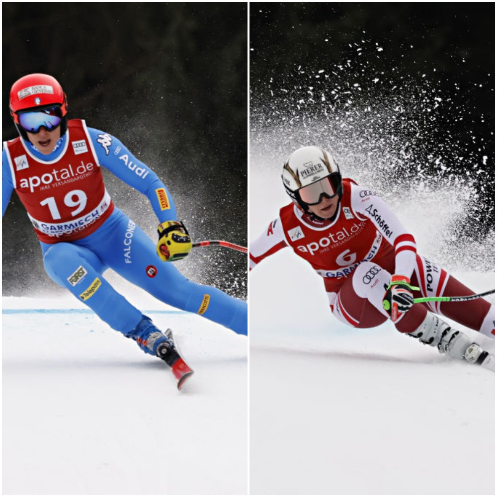 Brignone and Hütter share super-G win in last Alpine skiing race before Beijing 2022