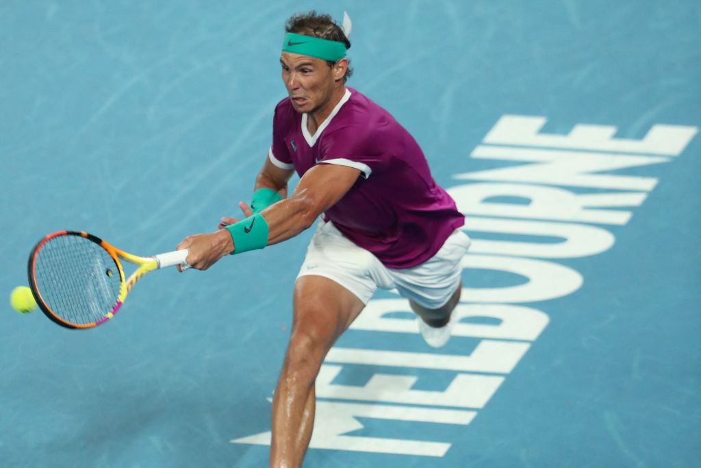 Rafael Nadal beat Daniil Medvedev in a five-set epic to make history ©Getty Images