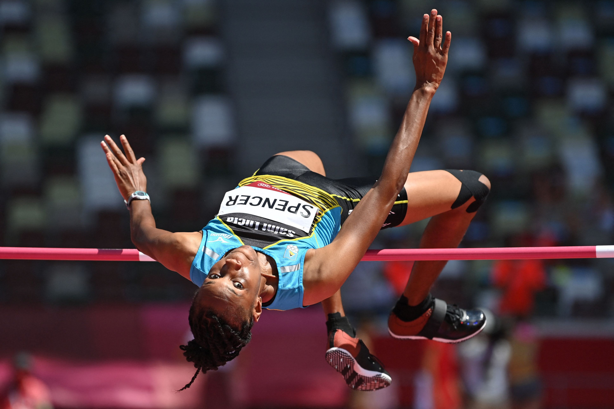 Levern Spencer was one of five St Lucian athletes to compete at Tokyo 2020 ©Getty Images