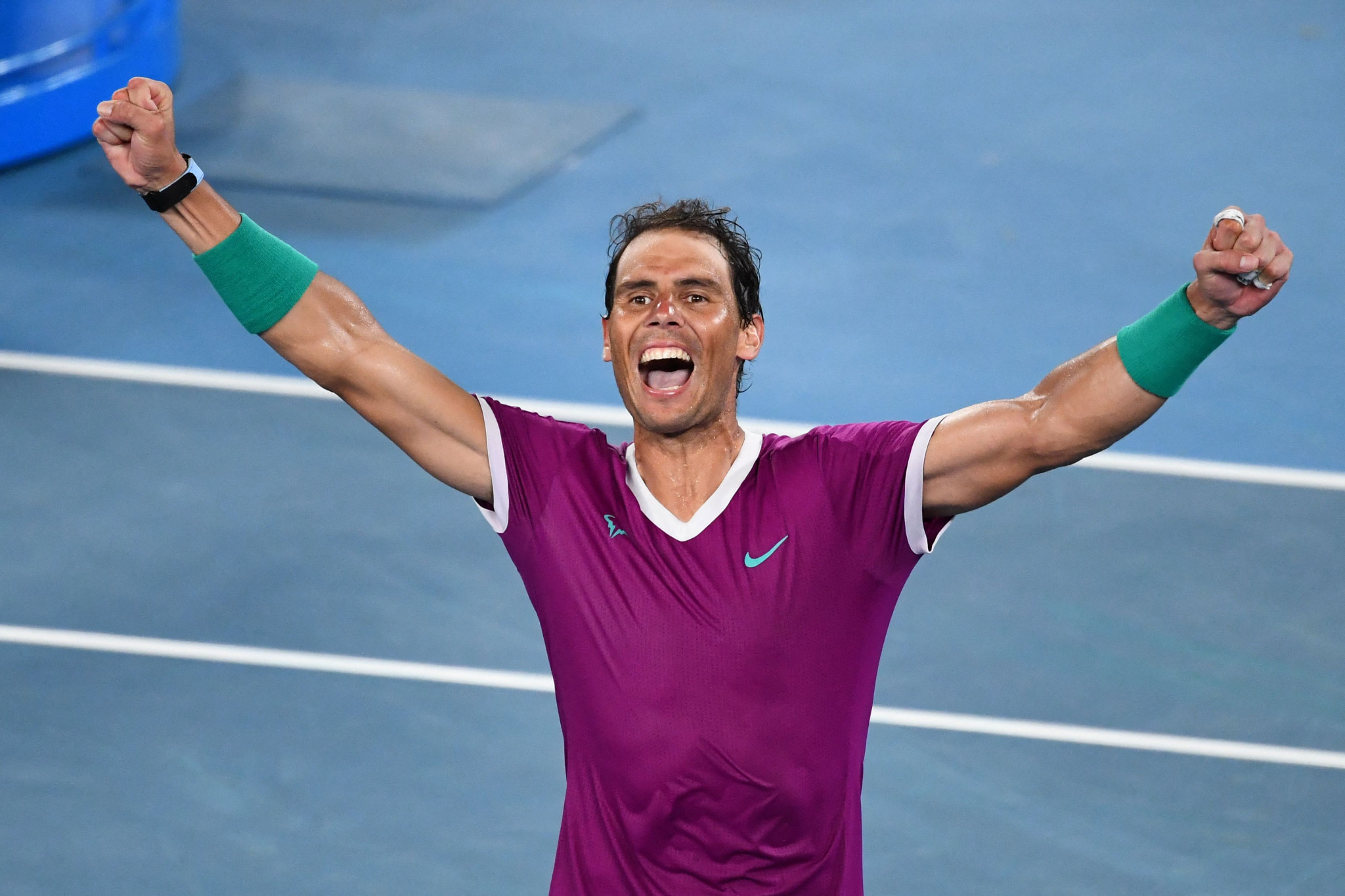 Nadal has now moved on to 21 men's singles Grand Slam titles after his victory in Melbourne ©Getty Images