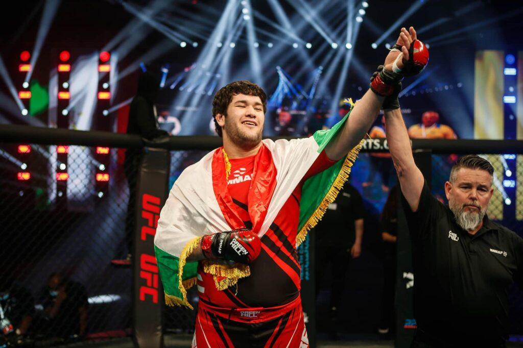 Asadbek Mannonov made MMA history for Tajikistan ©IMMAF