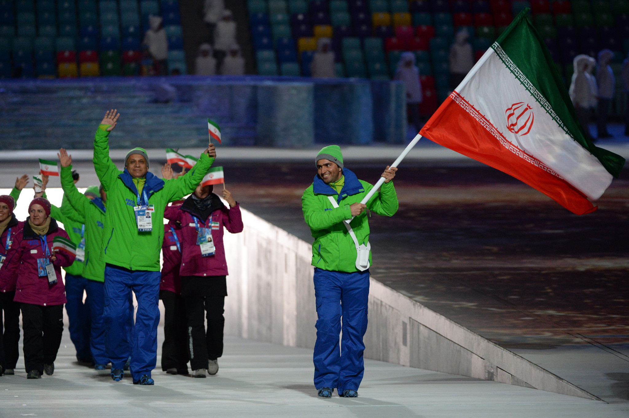 Hossein Saveh-Shemshaki, a member of Iran's team at Beijing 2022, had carried his country's flag during the Opening Ceremony fof the 2014 Winter Olympics in Sochi ©Getty Images