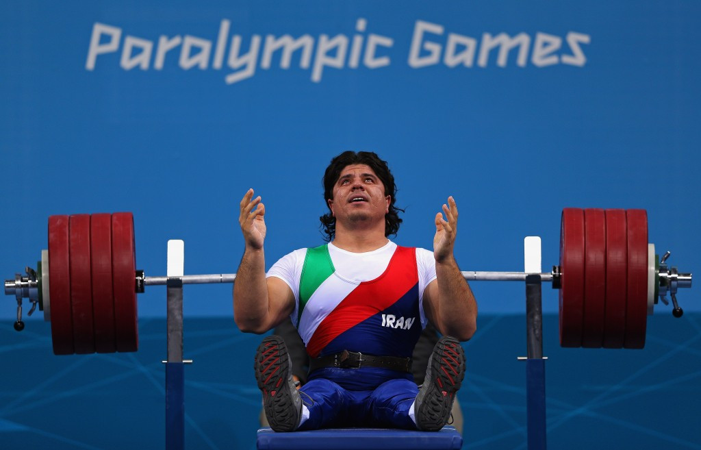 Iran’s Paralympic and Asian champion Majid Farzin added his name to the history books today, breaking the men’s up to 80 kilograms world record at the IPC Powerlifting World Cup in Dubai ©Getty Images