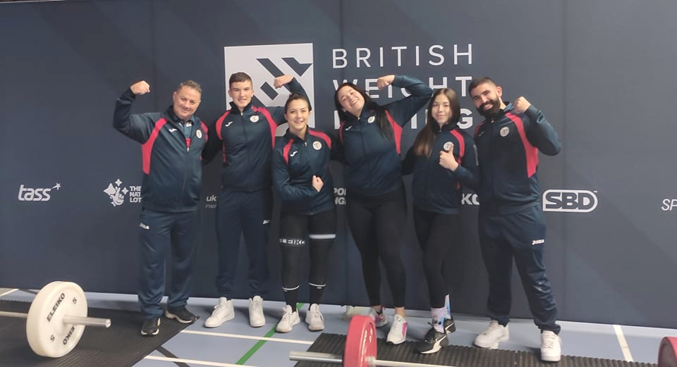 The Malta team at the British Weightlifting Championships ©Jesmond Caruana