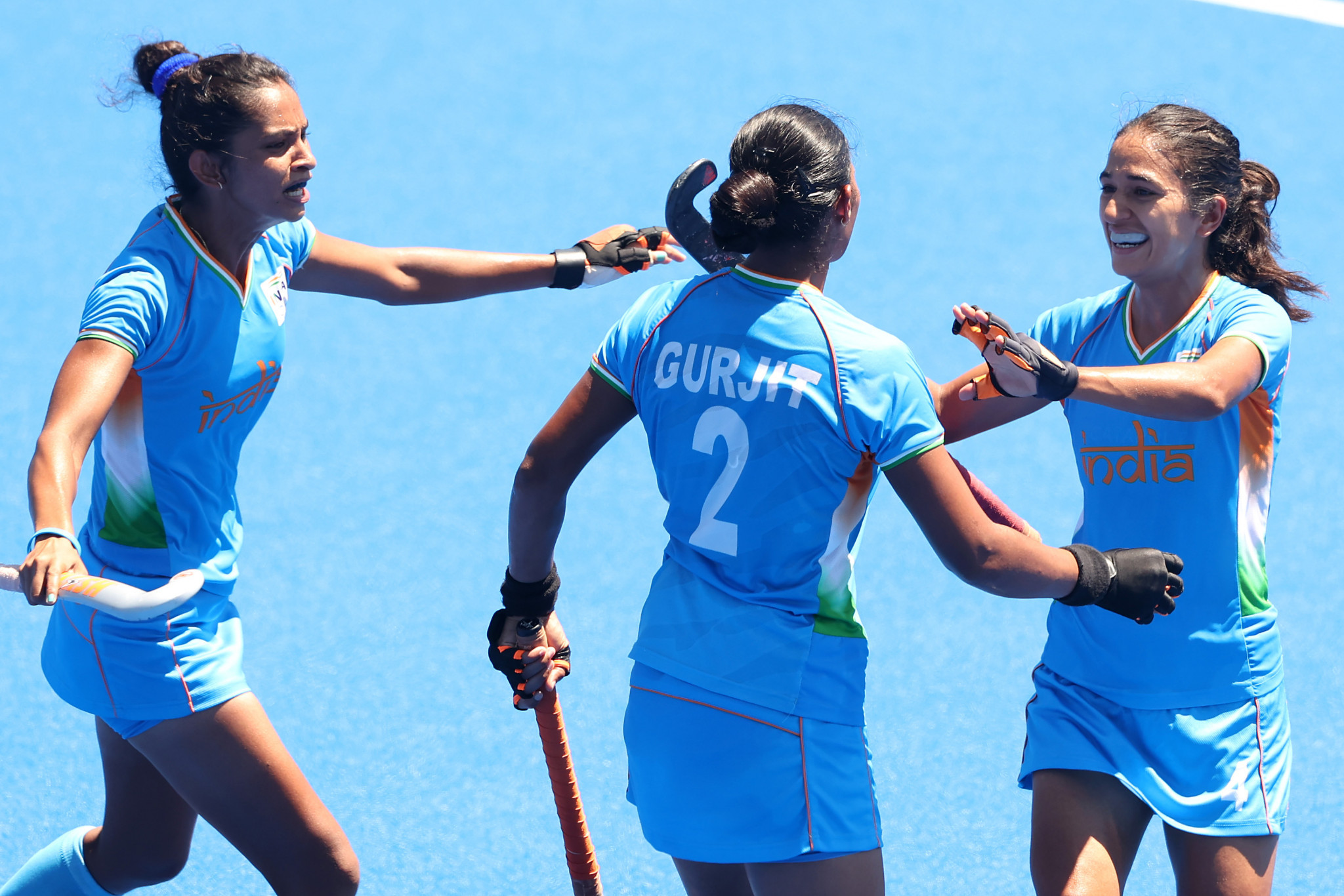 Gurjit Kaur scored twice for India in their 2-1 win over China ©Getty Images