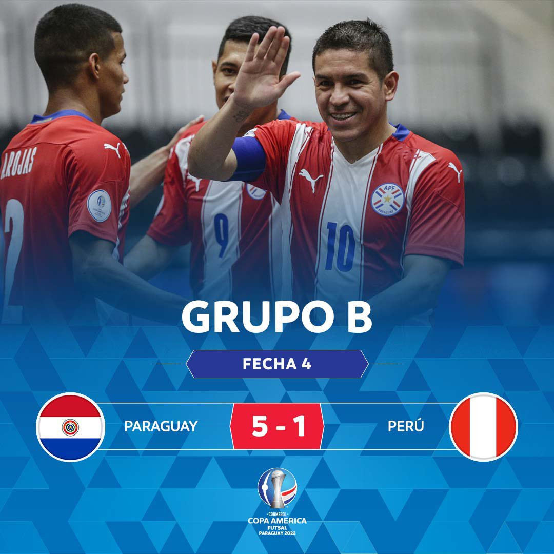 Paraguay and Argentina reach Copa América de Futsal semi-finals