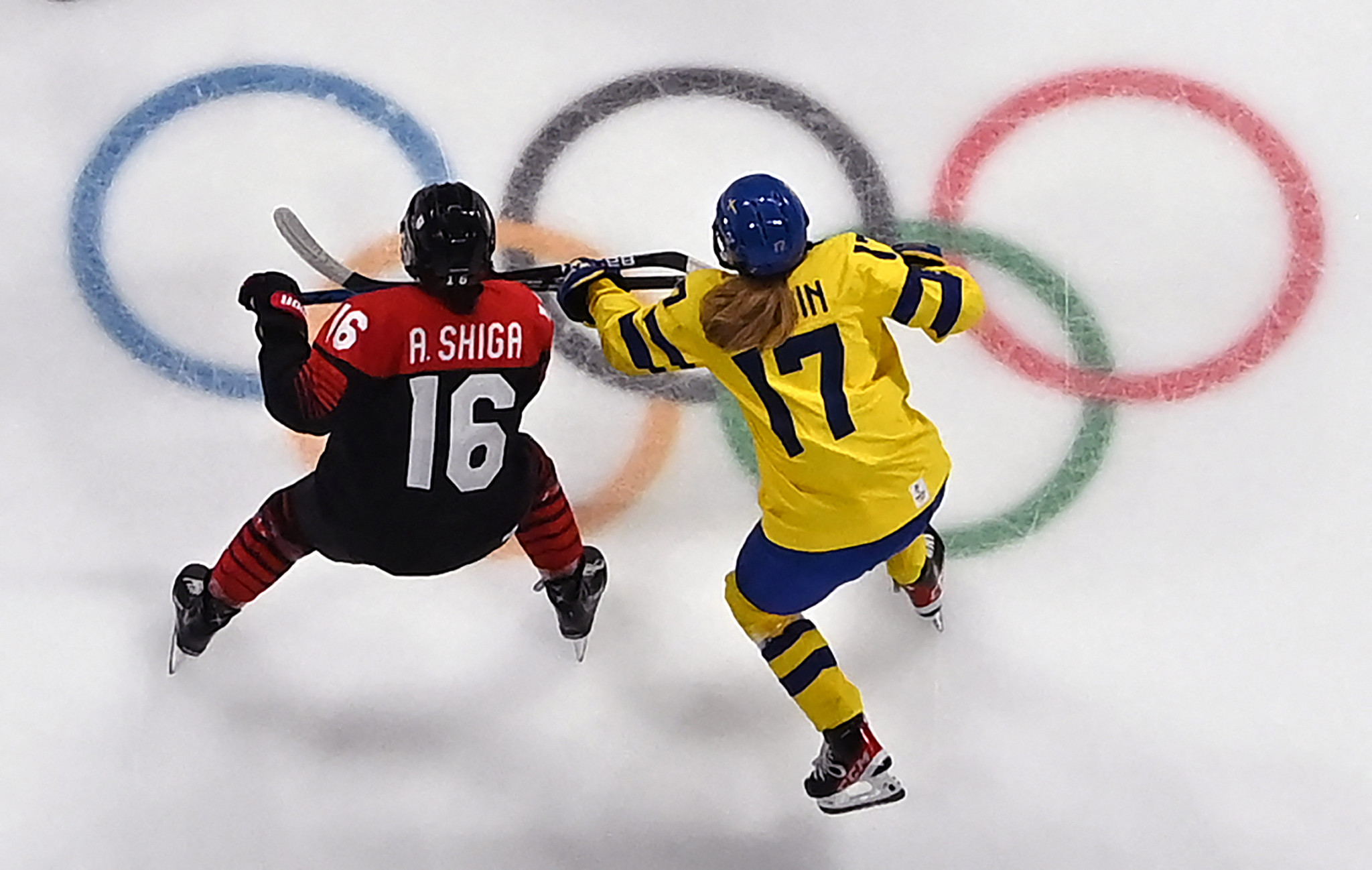 Japan and Sweden played today in women's ice hockey ©Getty Images