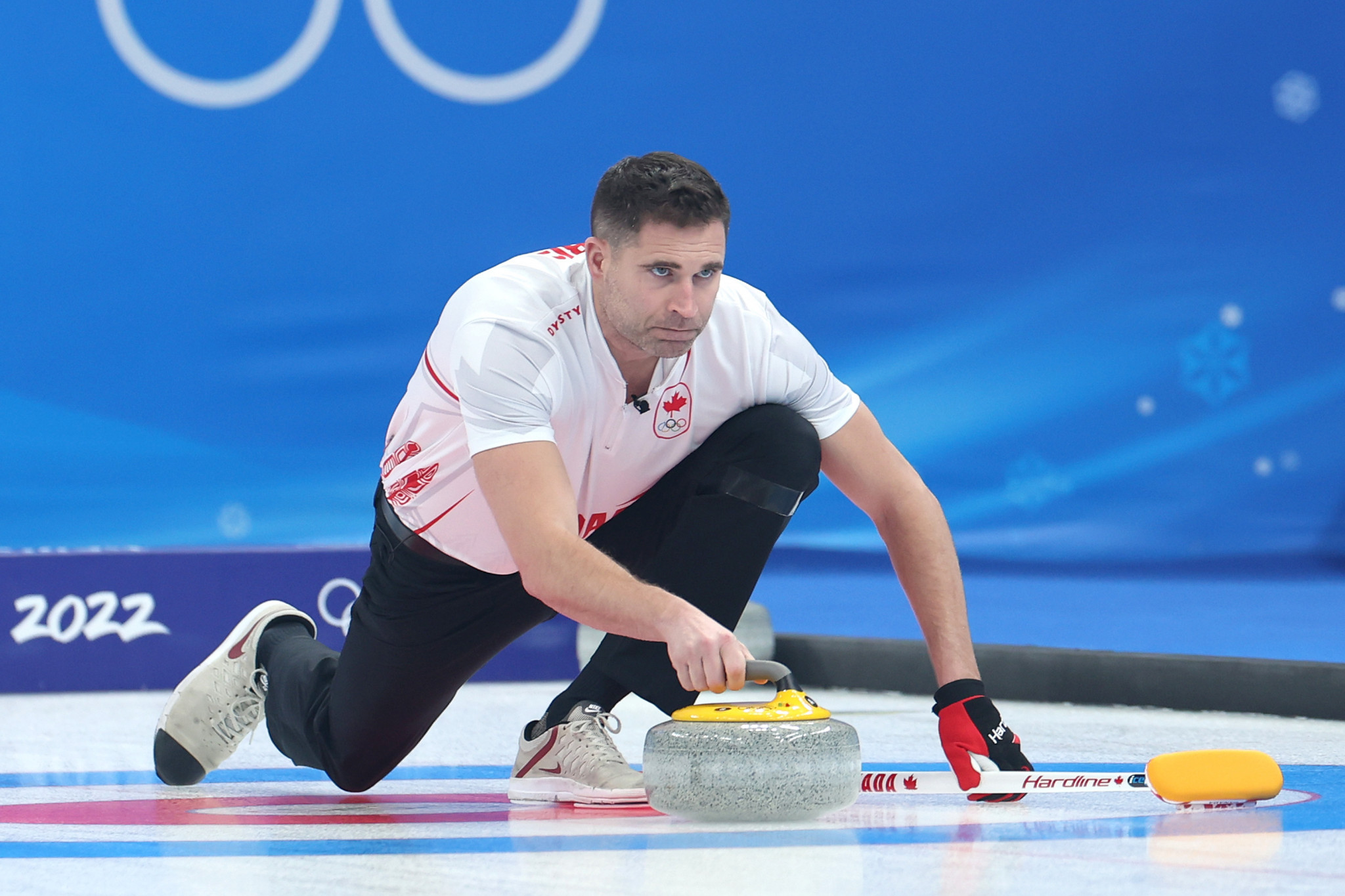 Mixed doubles Olympic curling champion John Morris returned to the ice today ©Getty Images