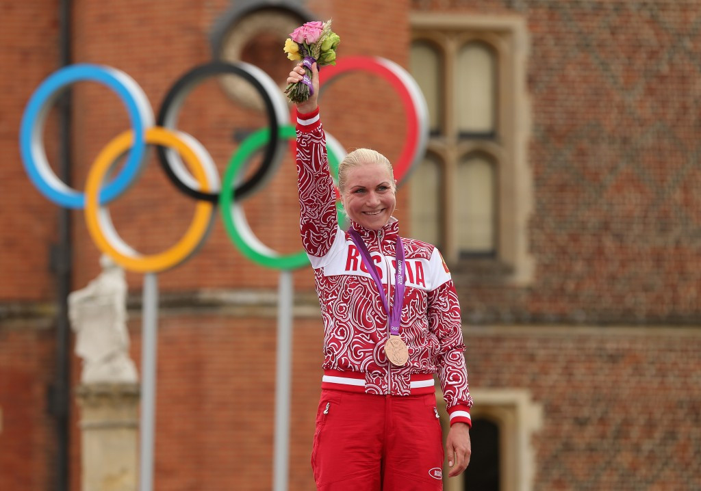 Olga Zabelinskaya earned two bronze medals at the London 2012 Olympic Games