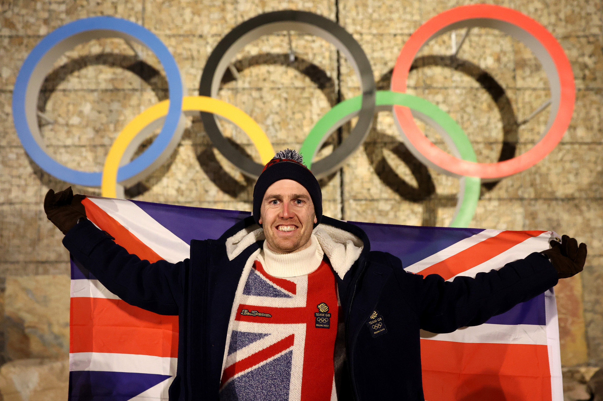 British flagbearer Dave Ryding, the first Briton to win an FIS Alpine Ski World Cup, event has been named as one of Britain's flagbearers for the Beijing 2022 Opening Ceremony ©Getty Images  