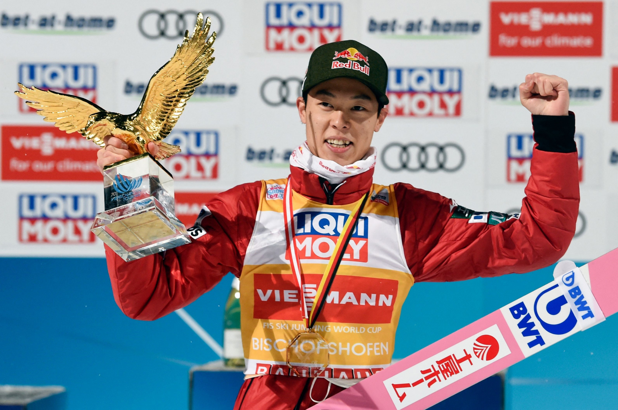 Japan's Four Hills Tournament champion Ryōyū Kobayashi will be aiming to claim Olympic gold in Beijing ©Getty Images